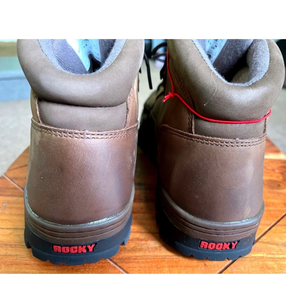 Rocky Outback 8723 Mens 8.5 M Brown Leather GORE-TEX Waterproof Hiking Boots NEW
